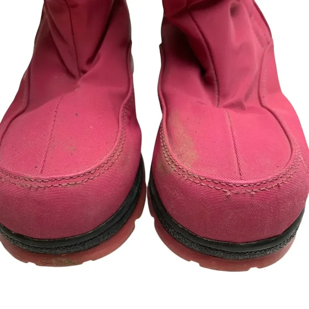Lands End Girls Kids Pink Waterproof Warm Winter Boots Sledding Play sz 2
